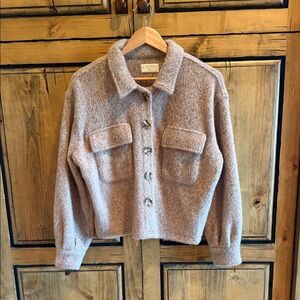 Z Supply Women's Beige Teddy Jacket